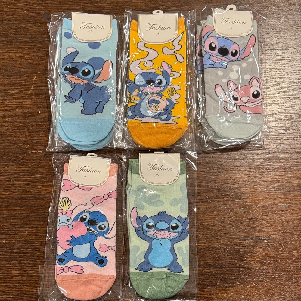 NWT Lilo & Stitch Cute Character Ankle Socks